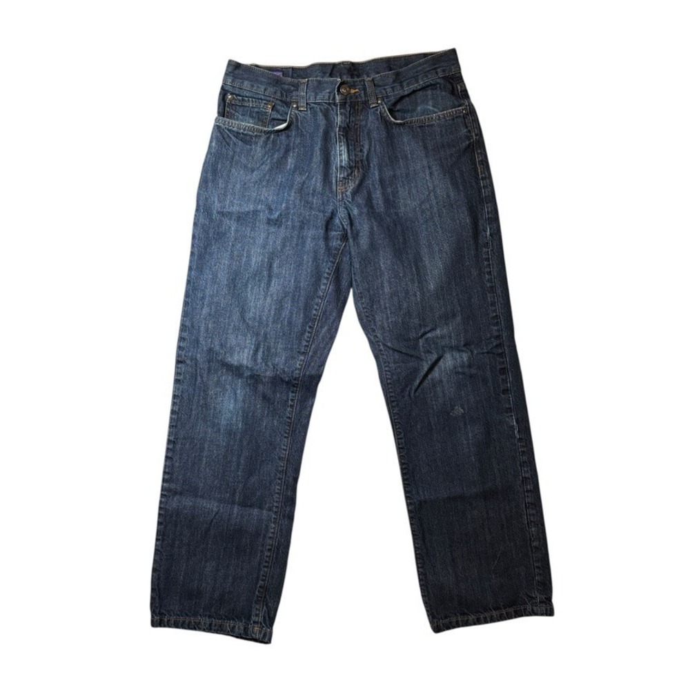 Patagonia Jeans Mens 32 Blue Straight Fit‎ Organic Cotton Performance Denim